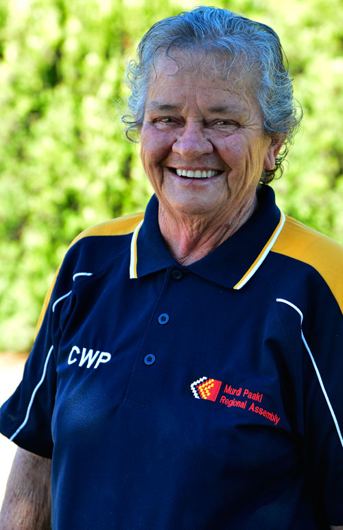 Joan Evans is a member of the Murdi Paaki Regional Assembly, she represents the Aboriginal community in Cobar NSW on the Assembly. Murdi Paaki Regional Assembly includes representatives from 16 communities across western NSW. Image, Wayne Quilliam.
